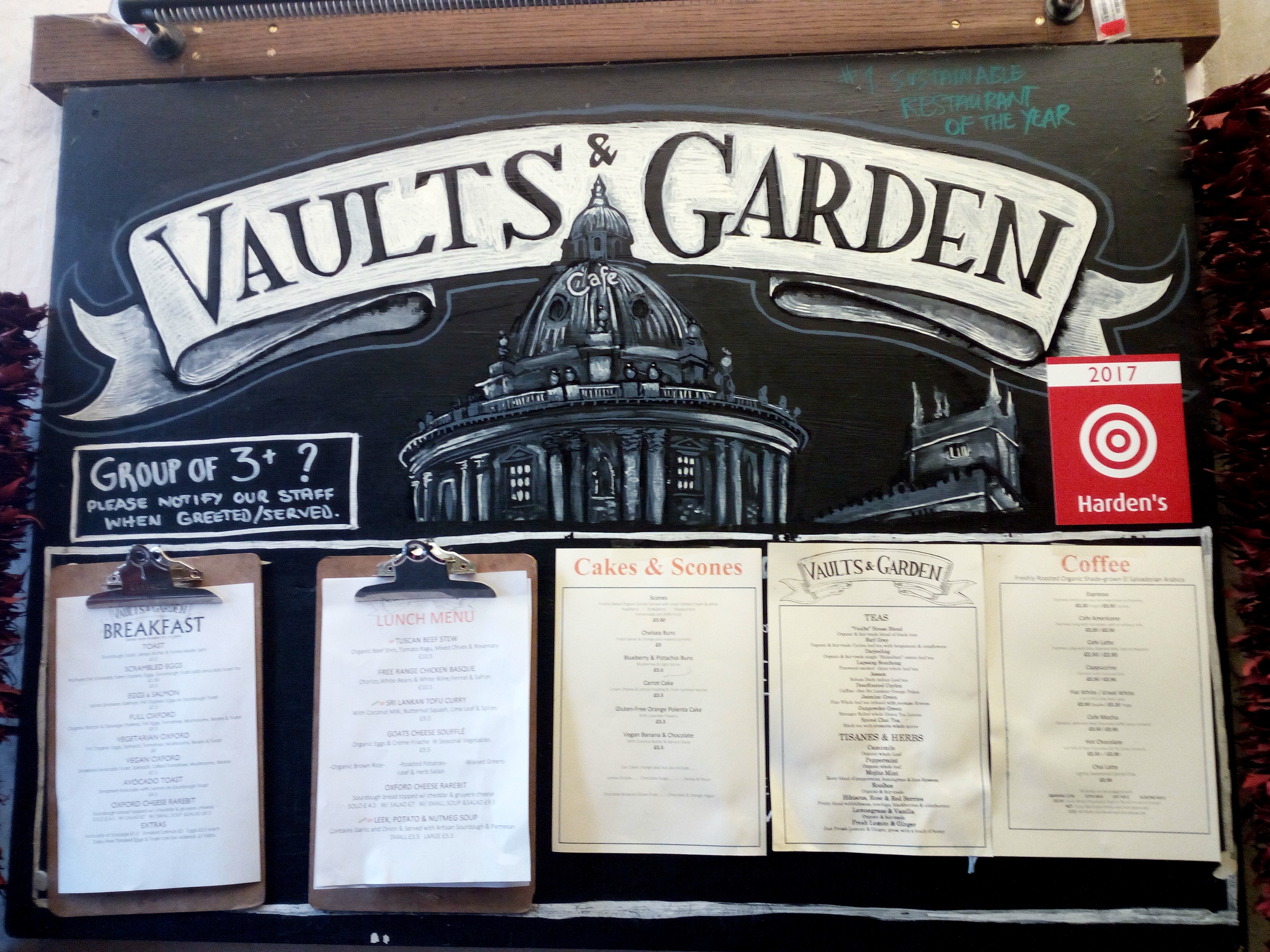 Vaults & Garden Cafè - Oxford