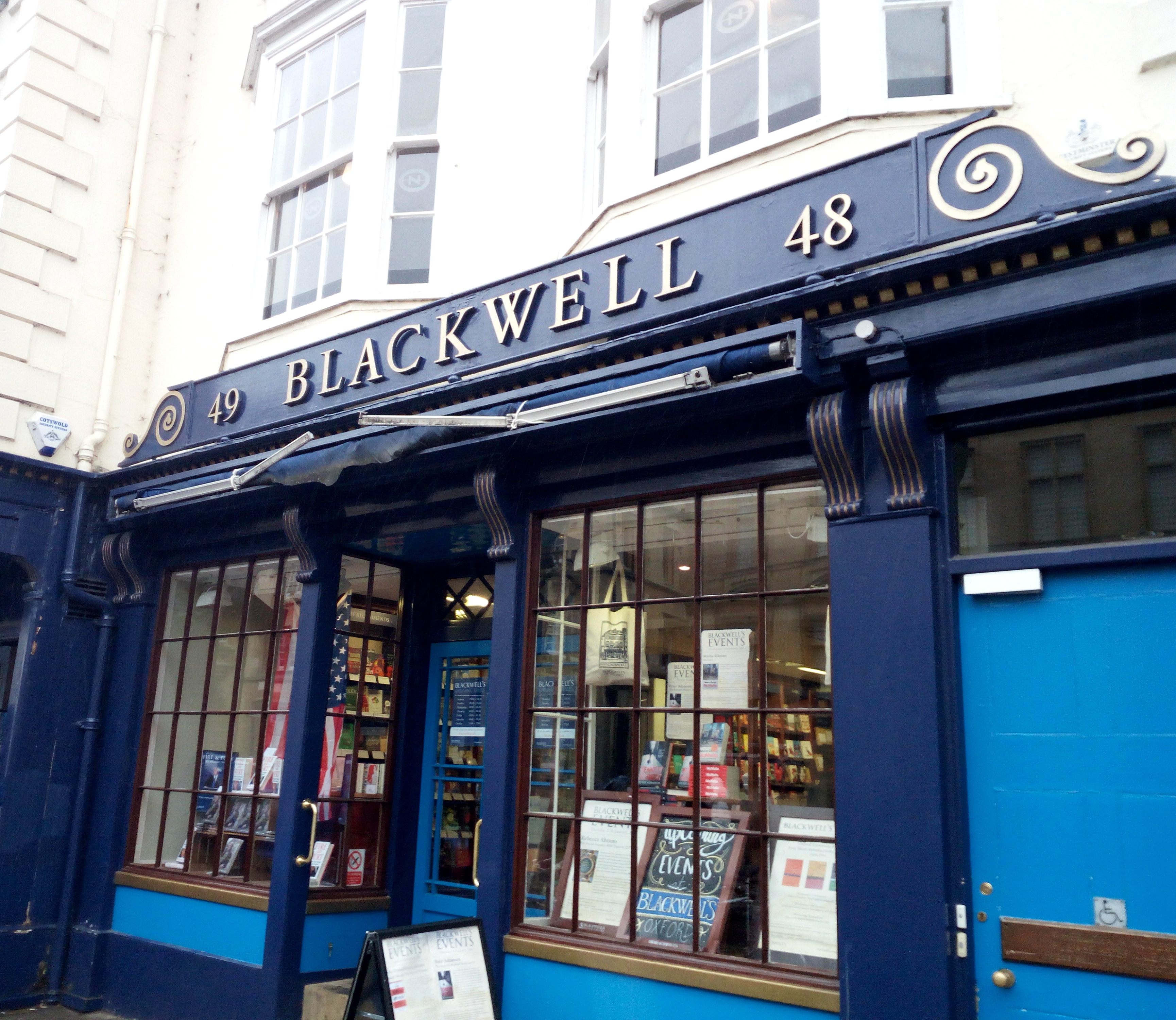 Blackwell's bookshop in Oxford